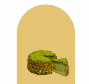 Matcha & Cranberry & Pistachio Basque Cheese Cake(蔓月一抹开心果)