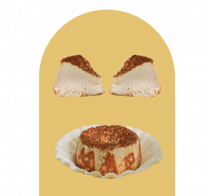 Sweet Osmanthus Cheesecake (荔枝酒酿桂花巴斯克蛋糕)