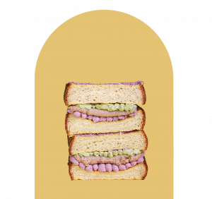 Macha & Purple sweet potato Sandwich ( 超级抹茶&紫芋三明治）